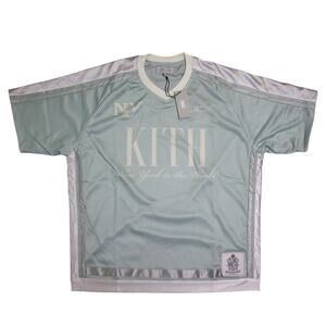 Kith Mesh Leon Jersey 'Breath' Green Grey White Size M